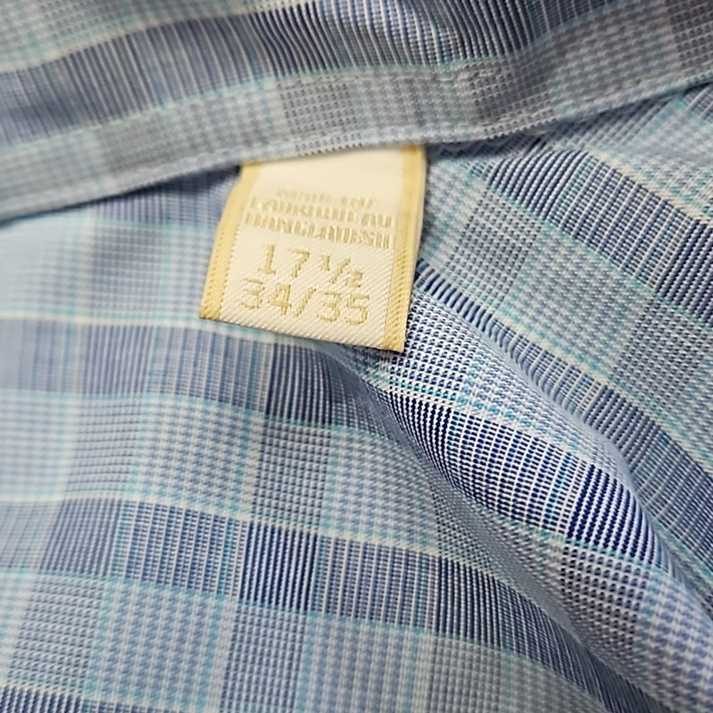 Excellent condition Michael Kors shirt blue size 17.5 - Picture 5 of 5